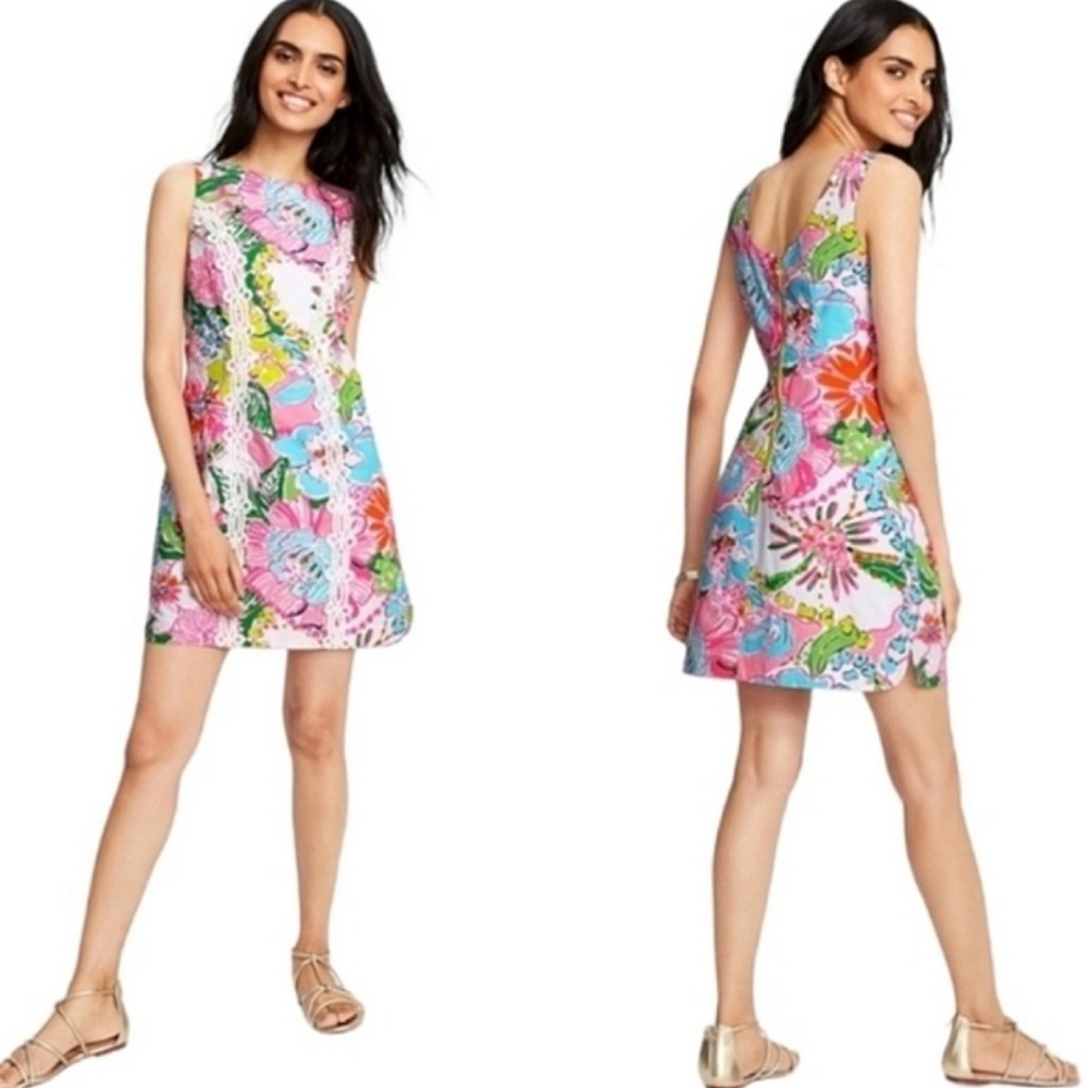 Lilly Pulitzer for Target Floral Mini Dress - Pink, Blue, Green